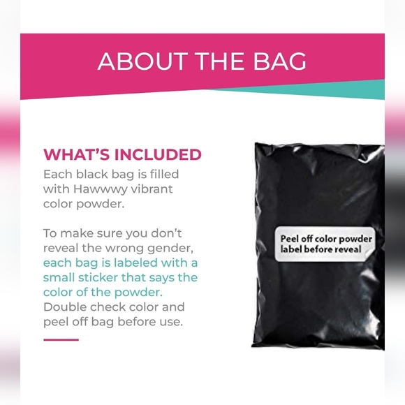 NEW Hawwwy Colored Powder-Gender Reveal Powder-Color Run - 2 lbs of Pink Powder - Picture 4 of 7
